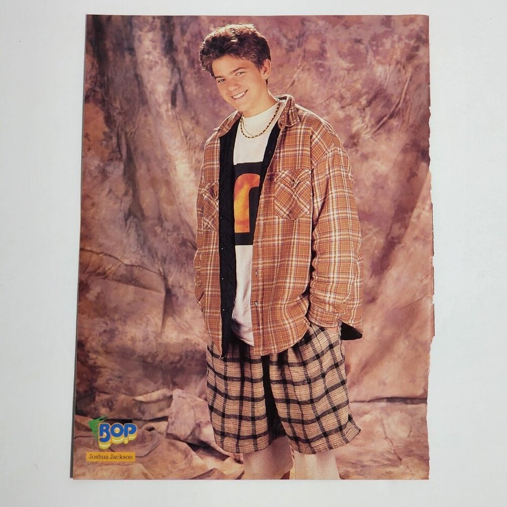 Joshua Jackson Leonardo DiCaprio 8x10 Vintage 90s‎ Double Sided Poster Pinup